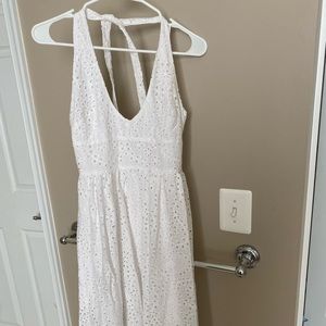 BB Dakota white eyelet haulter dress brand new